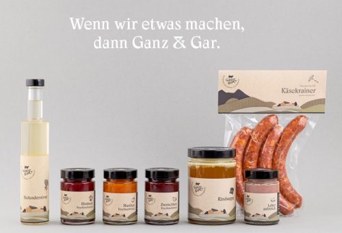 Markenentwicklung und Verpackungsdesign Ganz&Gar Lebensmittel